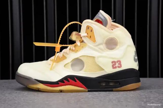Kicktheory OFF-WHITE Jordan Retro 5 Sail DH8565-100 0513